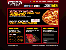 Tablet Screenshot of davincispizza.co.uk